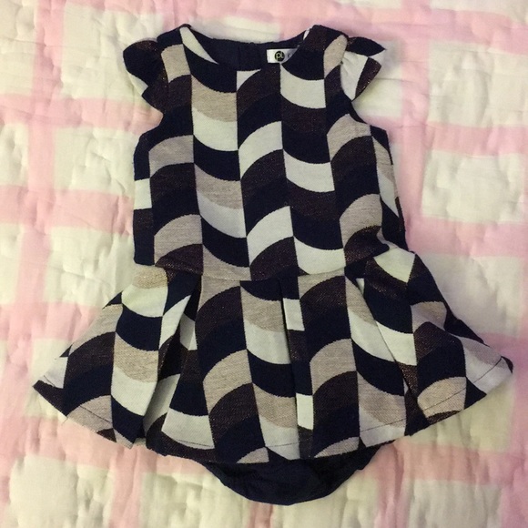 Nordstrom Baby Other - Host pick! Blue and rose gold metallic dress